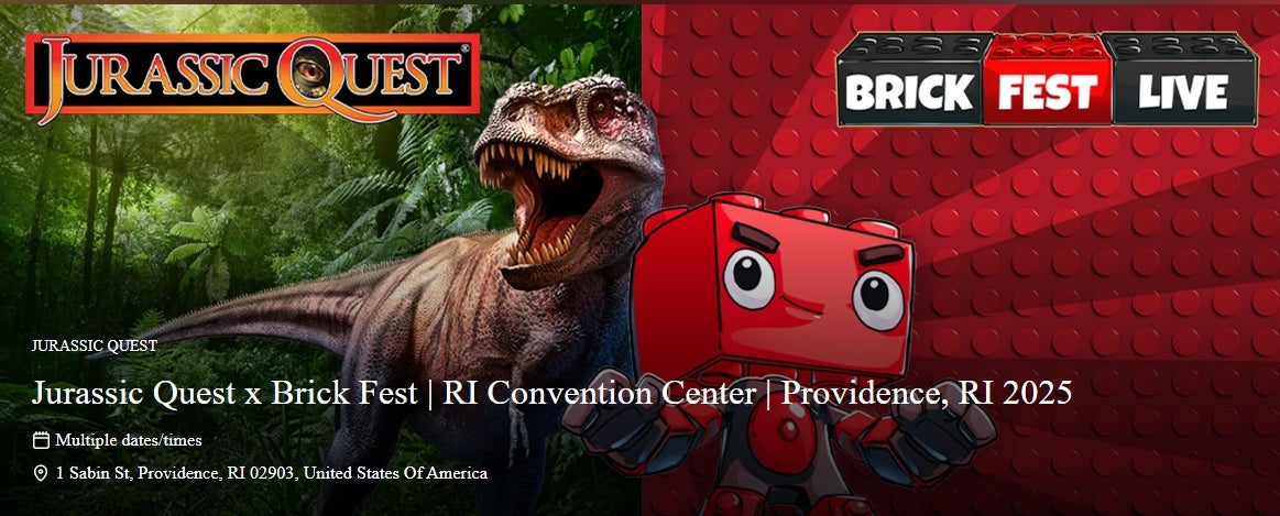 More Info for Jurassic Quest x Brick Fest 2025